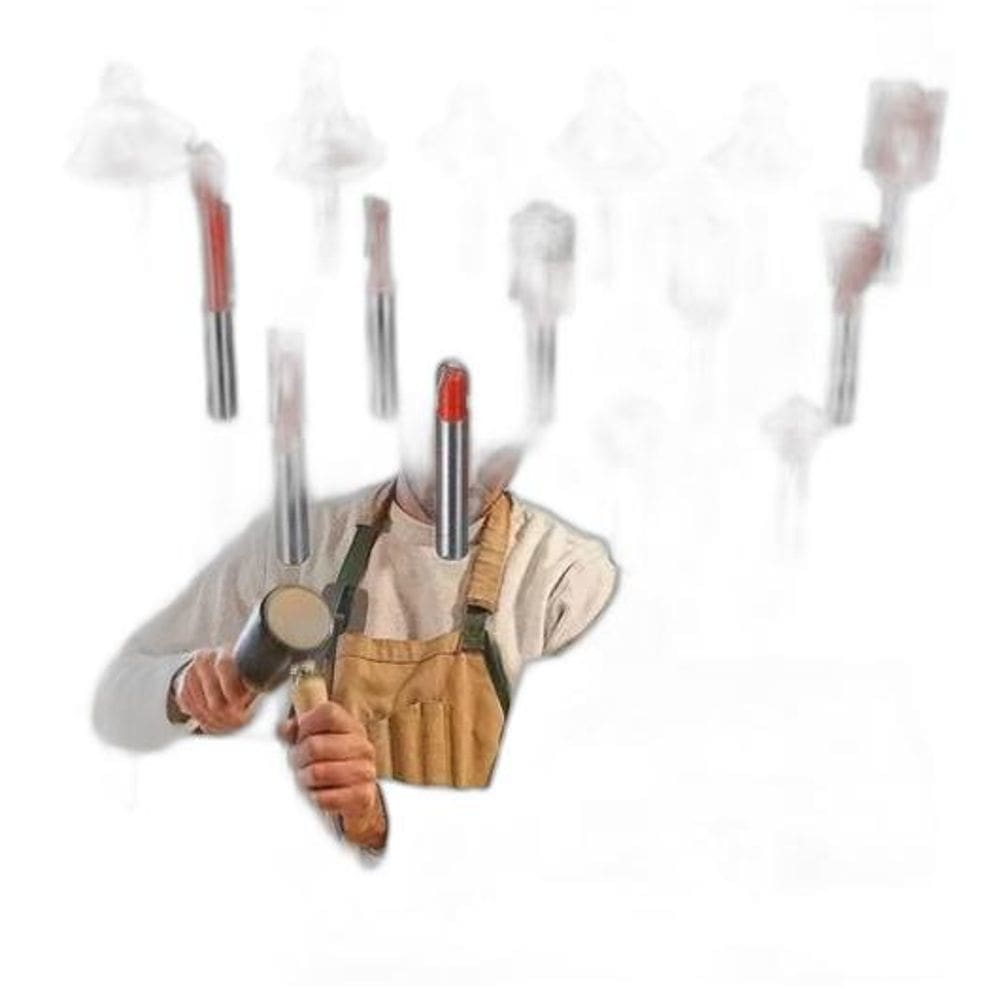Jogo De Fresas Tupia C/15 Pçs 6Mm Com Maleta