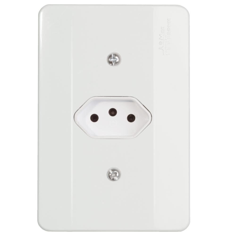 Tomada 2P+T Nbr 20A Placa Horizontal Millenium Unidade