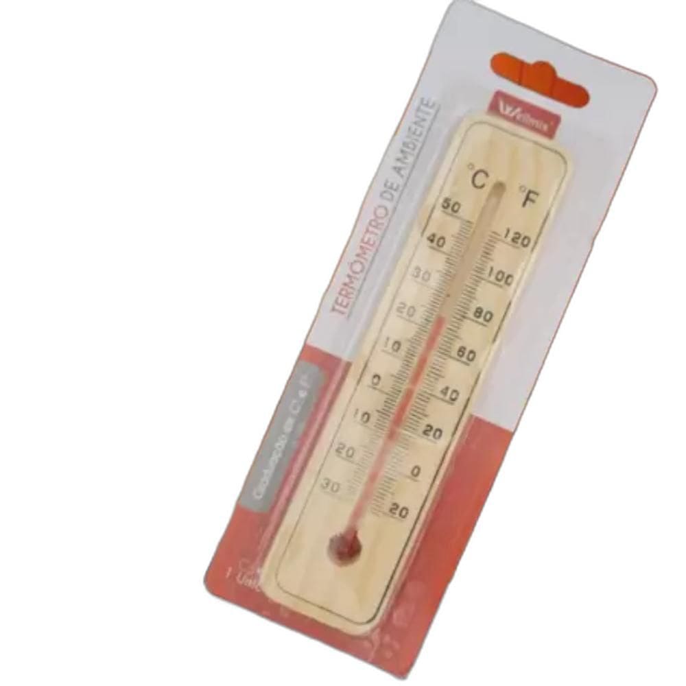 Termômetro Parede Tempo Madeira Interior Casa Sauna Graus