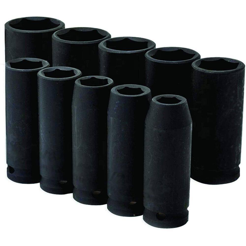 Chave Soquete 1/2 - 10-24 Mm Jg Impacto 11 Pç