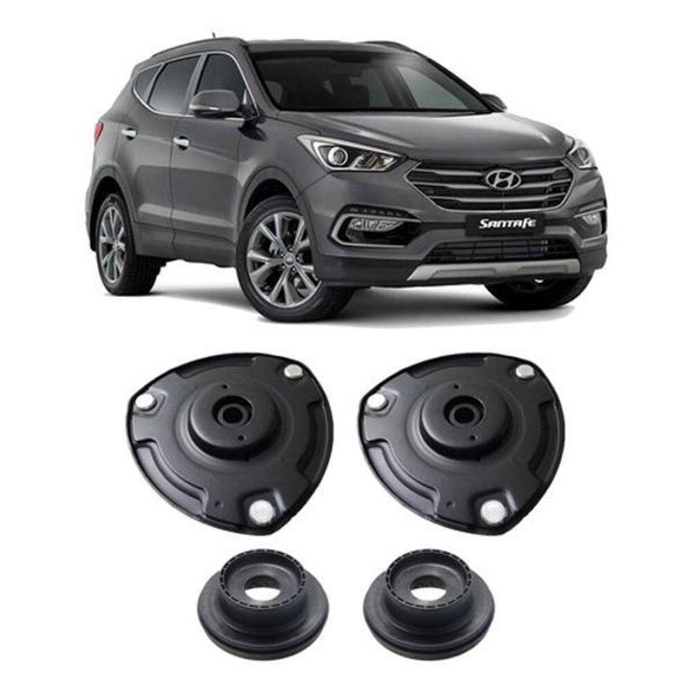 2 Coxim Com Rolamento Dianteiro Santa Fé 3.5 2011 2012 2013