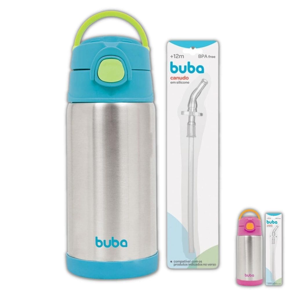 Garrafinha Copo Termico Infantil Bebe 400 Ml Parede Dupla
