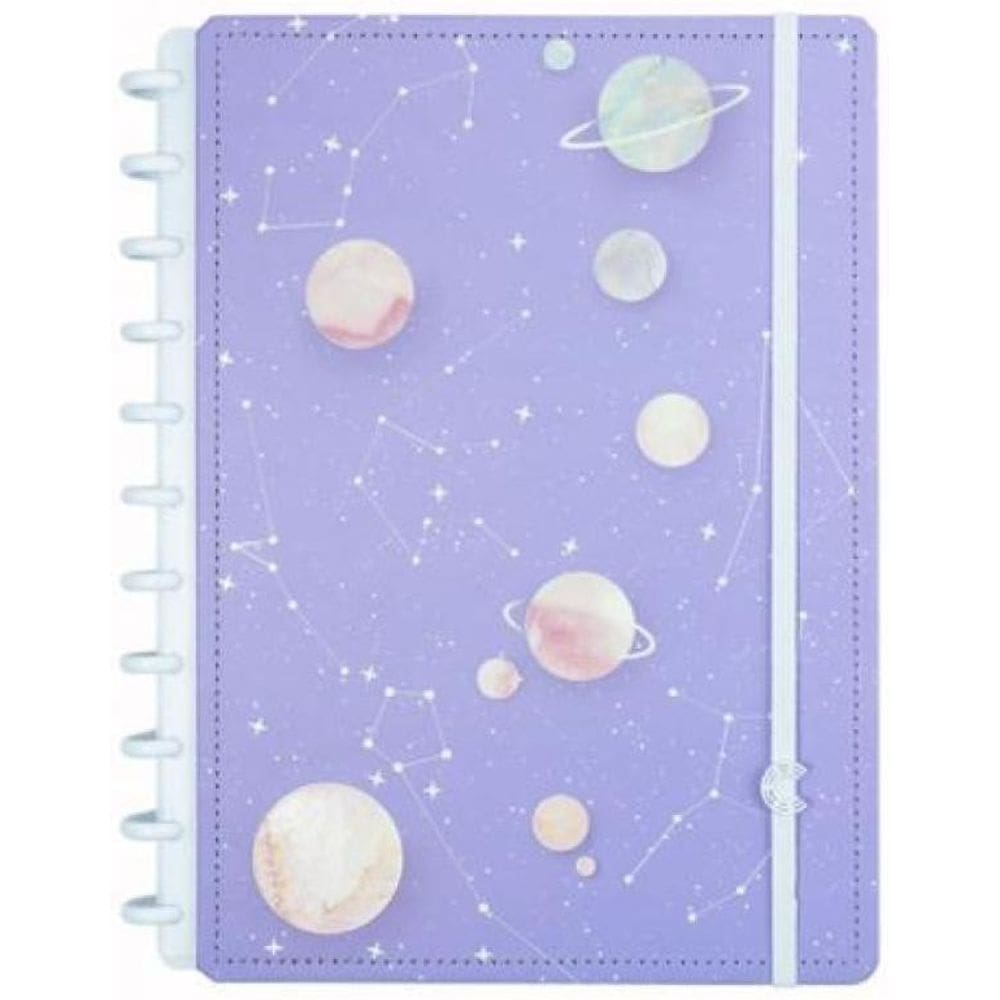 Caderno Inteligente Grande Purple Galaxy By Gocase Cigd4163