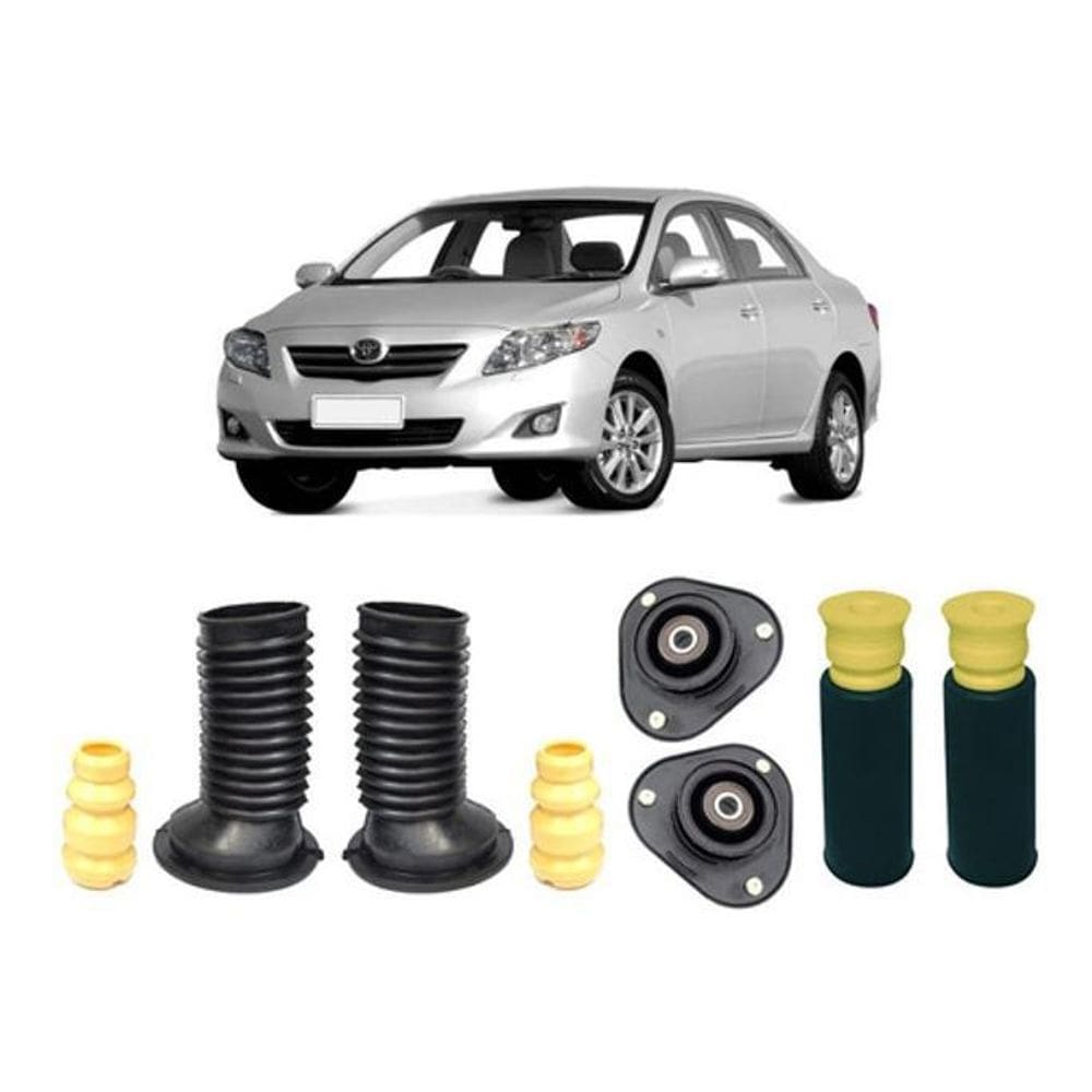 Kit Batente Dianteiro Traseiro Corolla 2011 2012 2013 2014