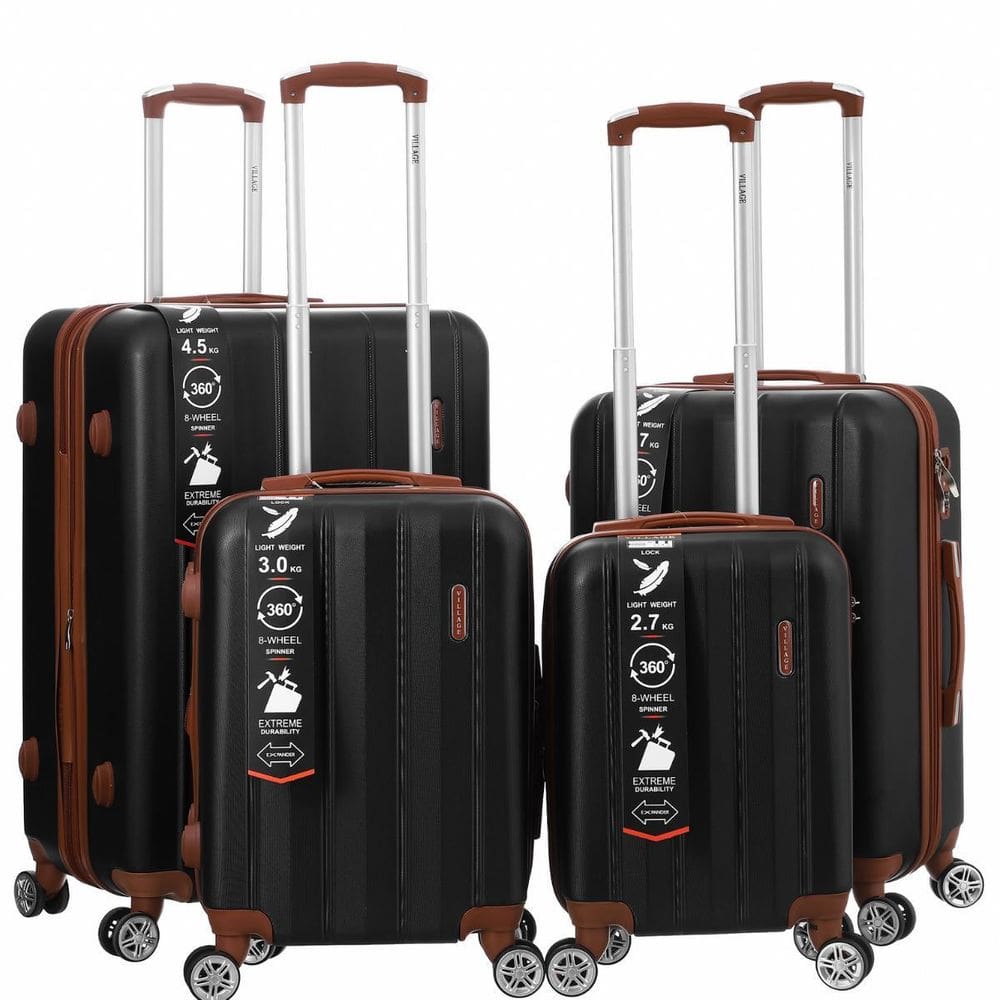 Mala De Viagem Rígida Abs 4 Peças Rodinhas 360º Expansível