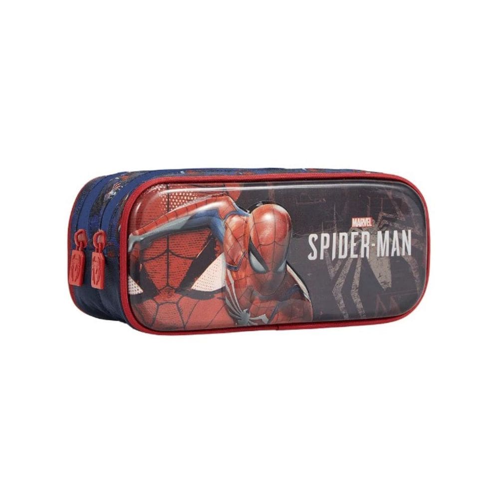 Estojo Escolar Infantil Duplo Spider-Man Se - 13376 Xeryus