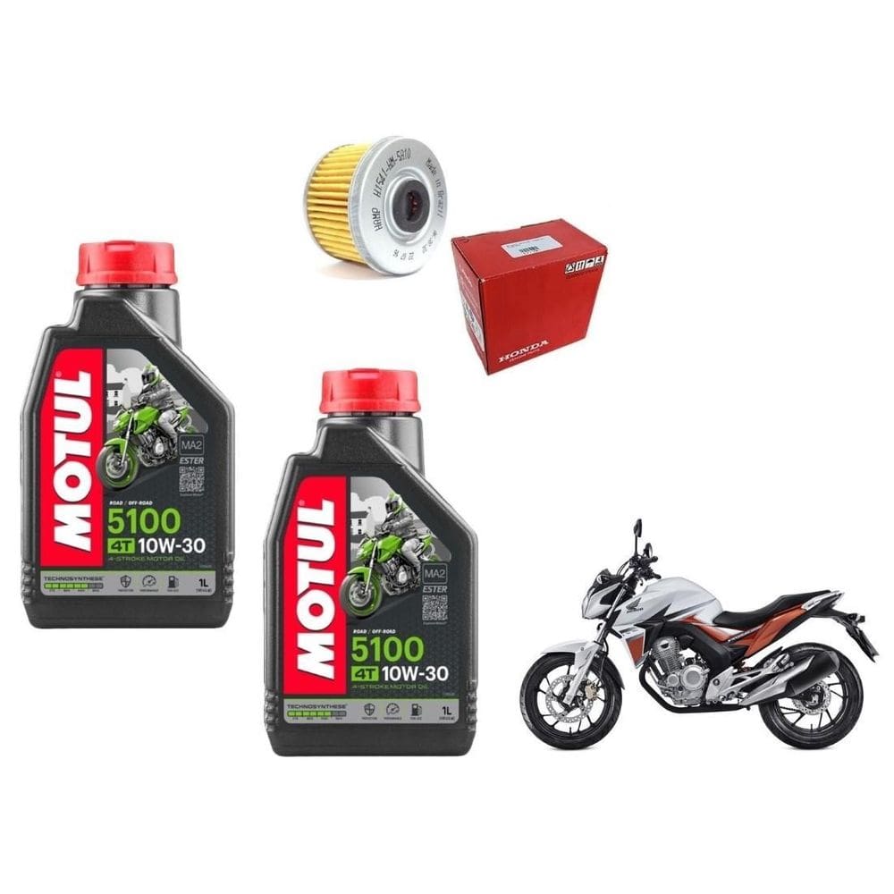 Óleo Motul 5100 10w-30 - 02L + Filtro - Falcon XRE CB