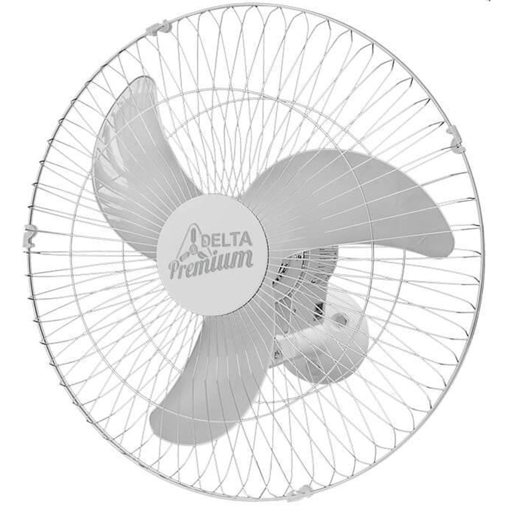 Ventilador De Parede 60cm Branco/Cromo 60 Fios Premium