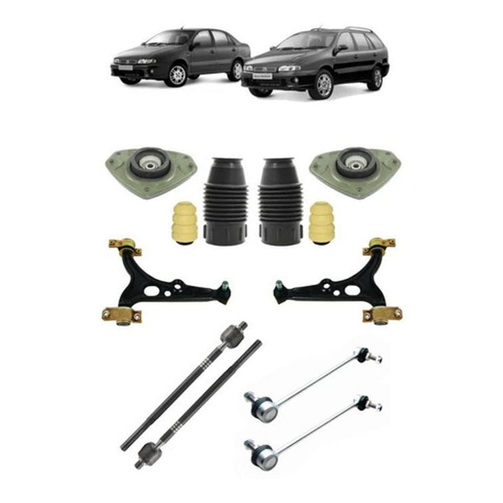 Kit Suspensão Bandeja Bieleta Axial Kit Amortecedor Marea