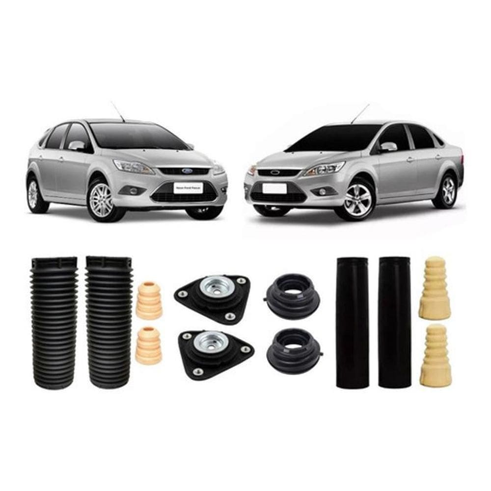 Kit Batente Suspensão Dianteira Traseira Focus 2008 A 2013