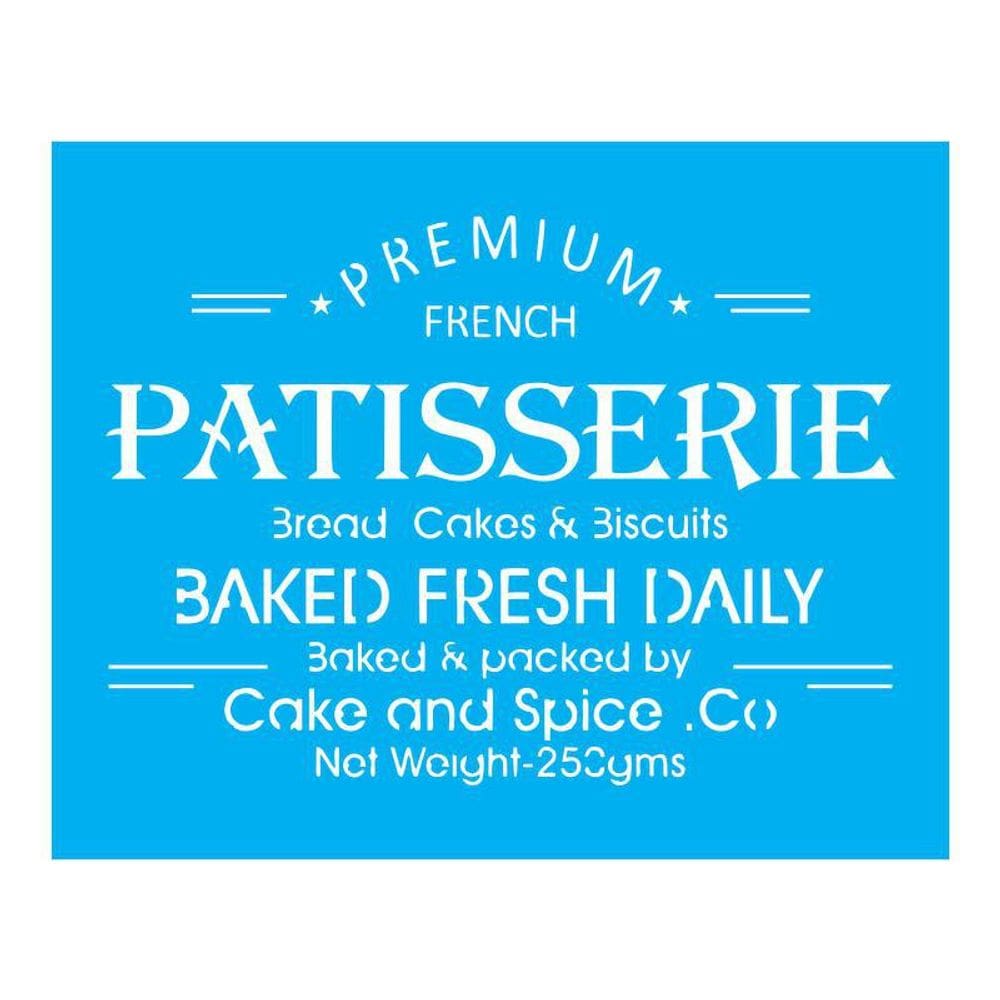 Stencil Tamako Patisserie - 20X25Cm - Ref B337