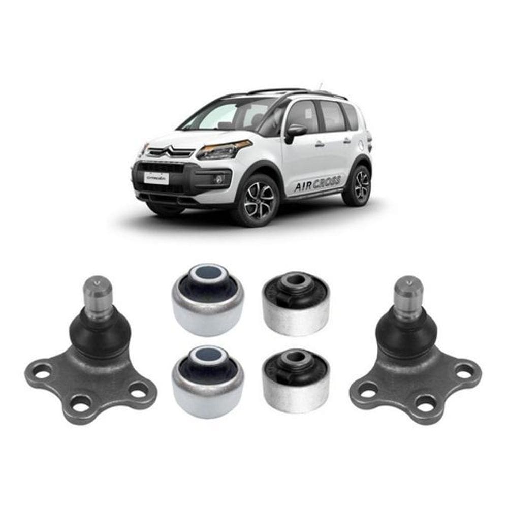 Kit 4 Bucha Maior Menor Pivô Dianteiro Aircross 4 15 2016