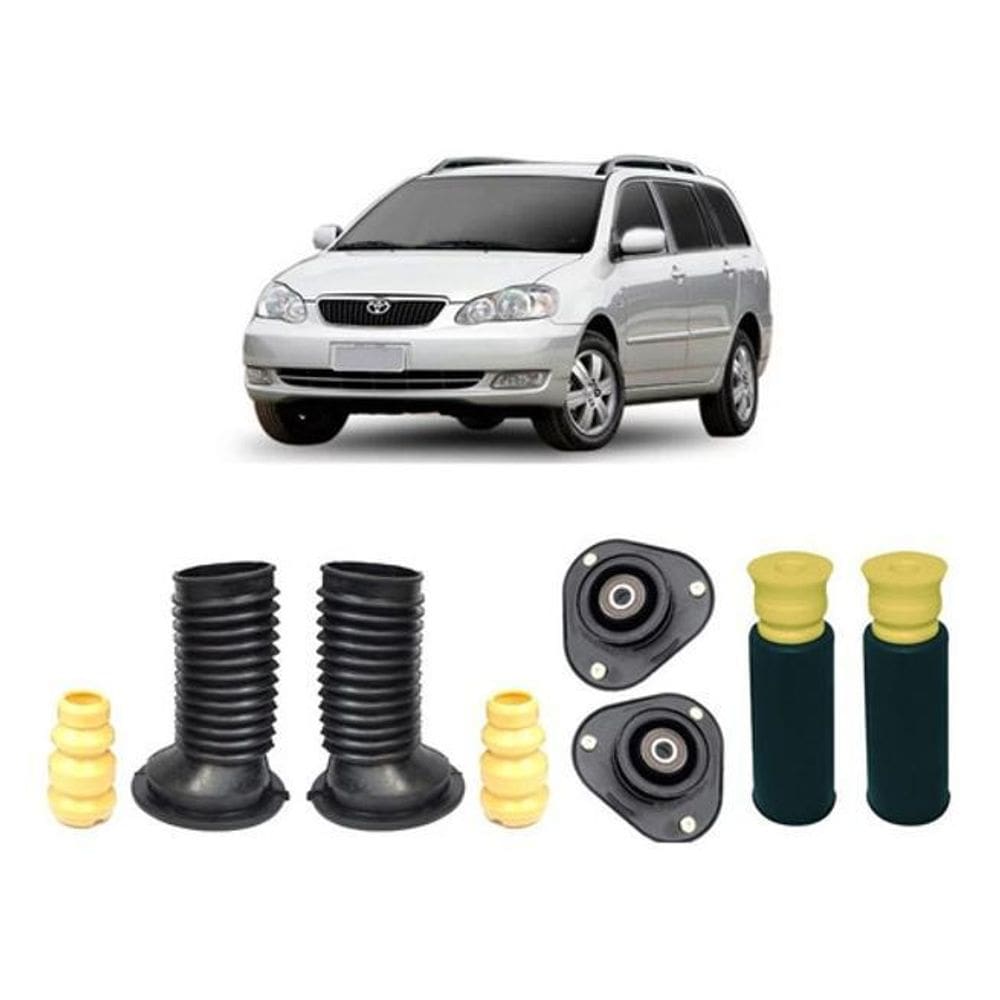 Kit 4 Coxim Dianteiro Batente Traseiro Fielder 4 2005 06