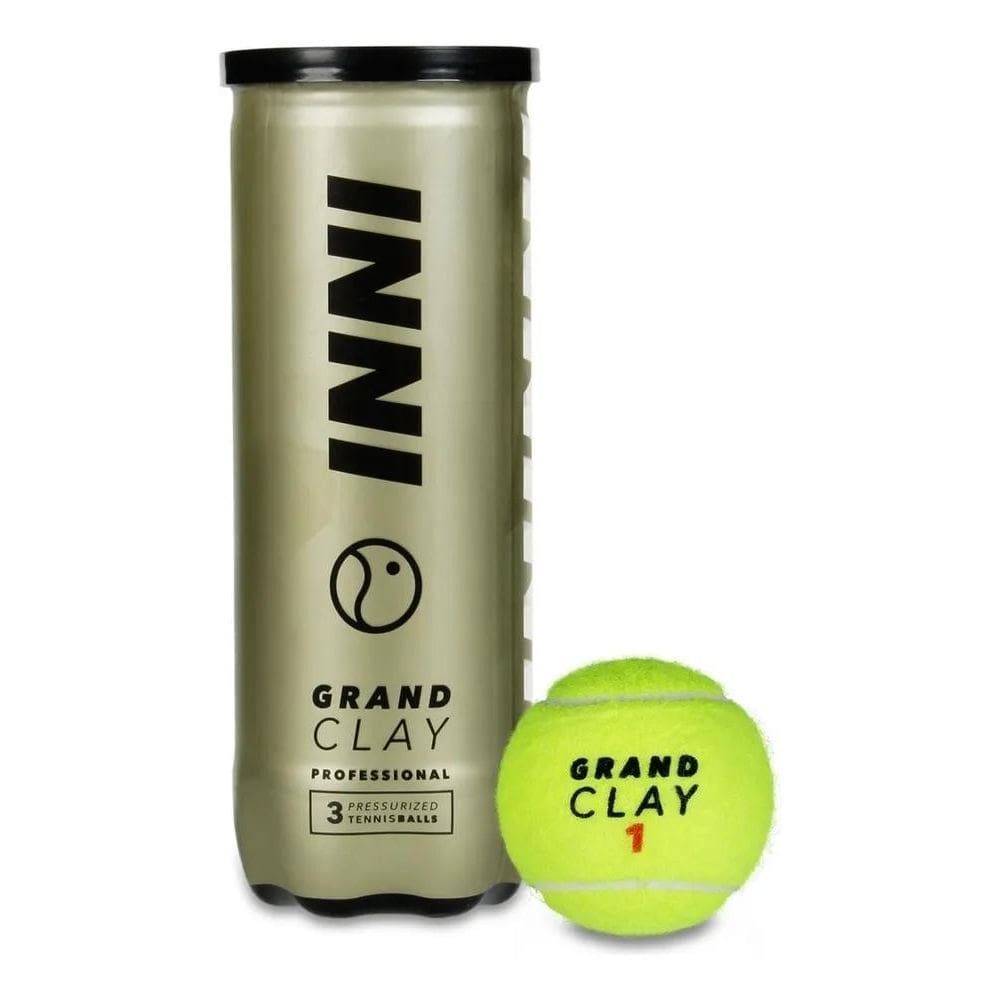 10X Bola De Tênis Inni Grand Clay - Tubo Com 3 Bolas