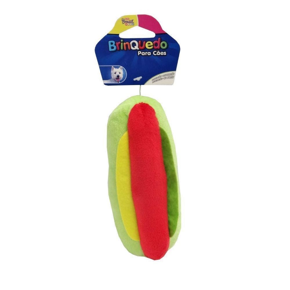 Brinquedo Para Cães Pelúcia Hot Dog Mix Color The Pets