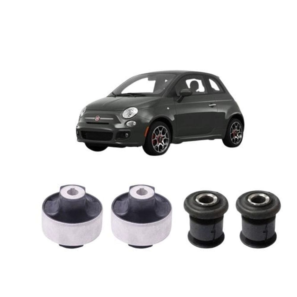 Kit 4 Bucha Balança Dianteira Fiat 500 Mexicano 14 2015 2016