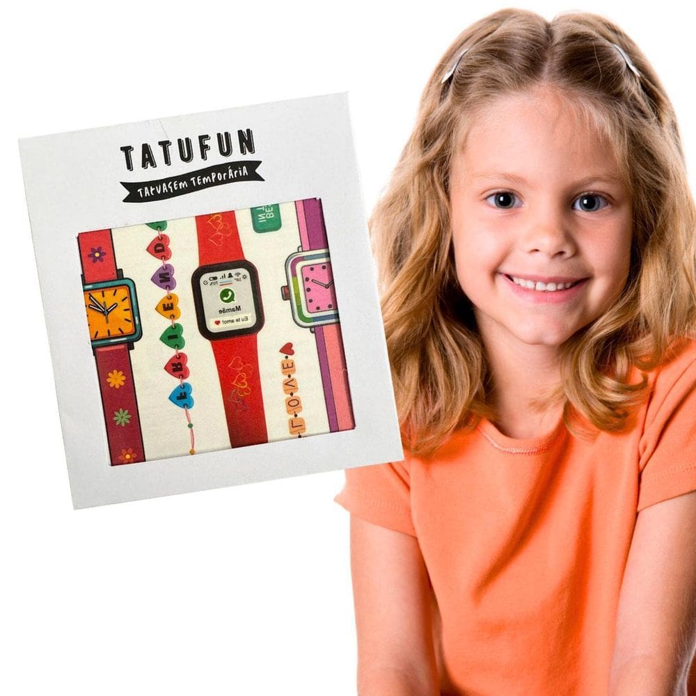 Tatuagem Temporária Infantil Divertida Eu Te Amo