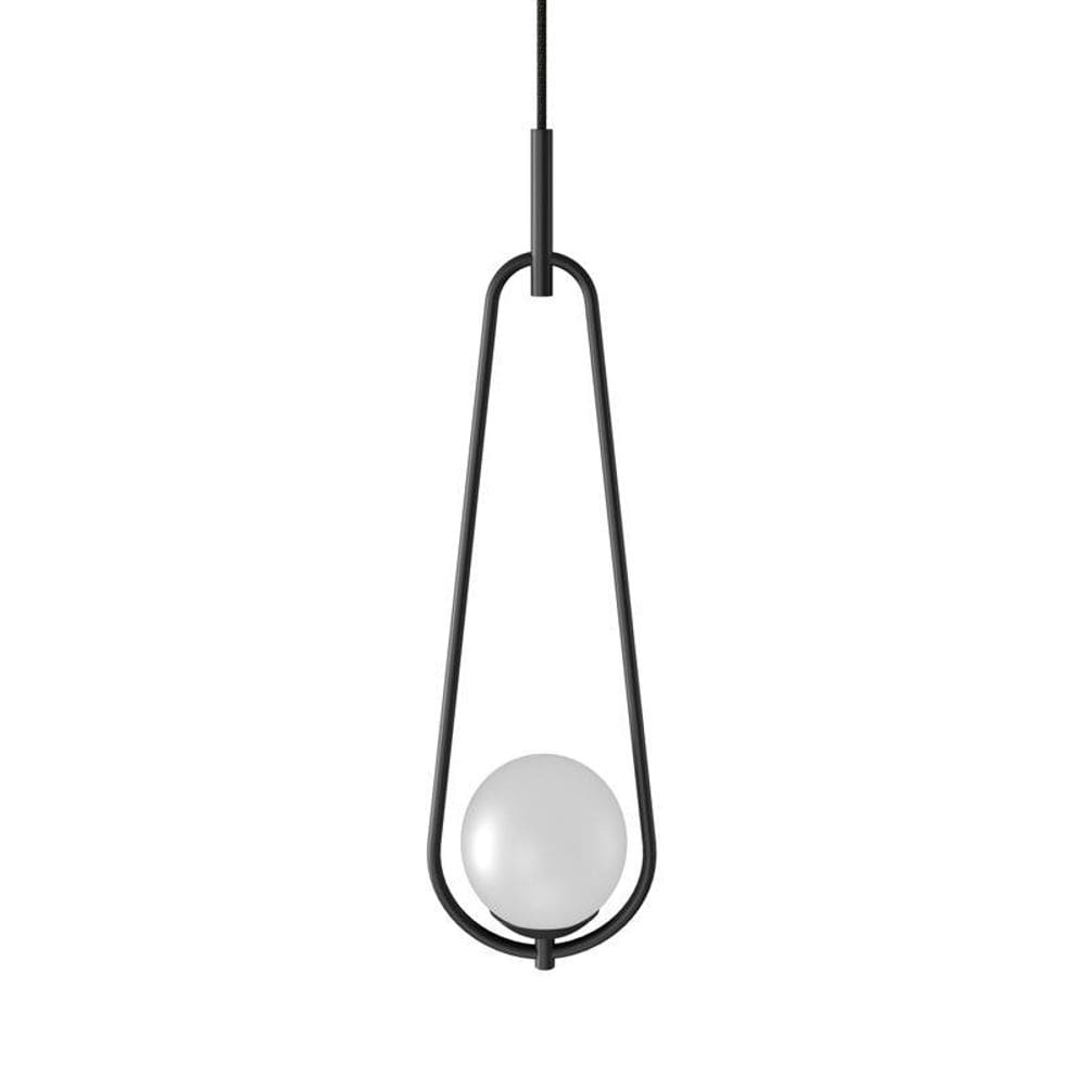 Lustre Pendente Orluce Pendolo Preto G9 - 580x140x120mm