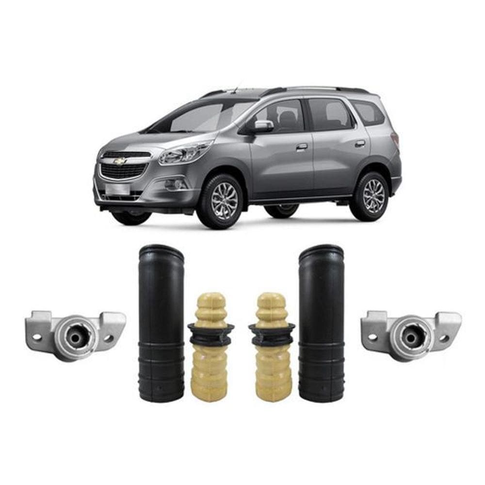 Kit 2 Coxim Batente Traseiro Chevrolet Spin 2013 2014 2015