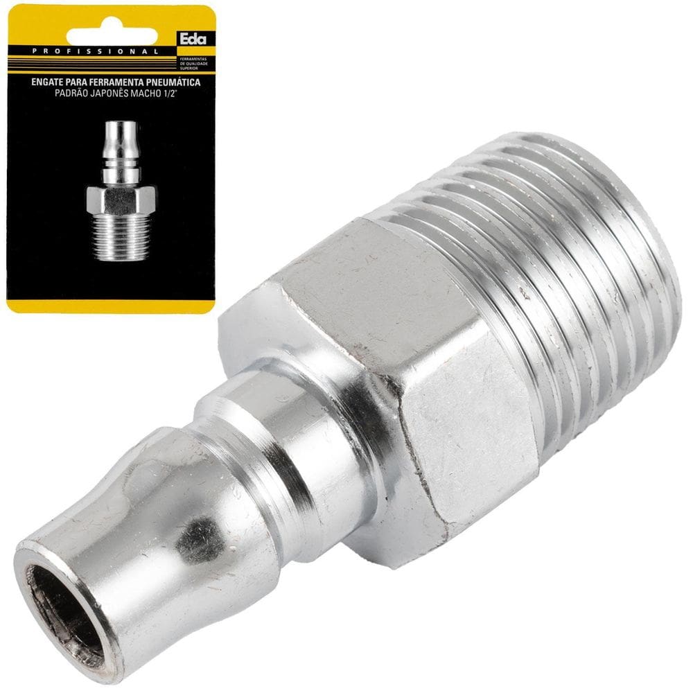 Nipple 1/2 Pol. Para Engate Rápido Adaptador Padrão Japonês