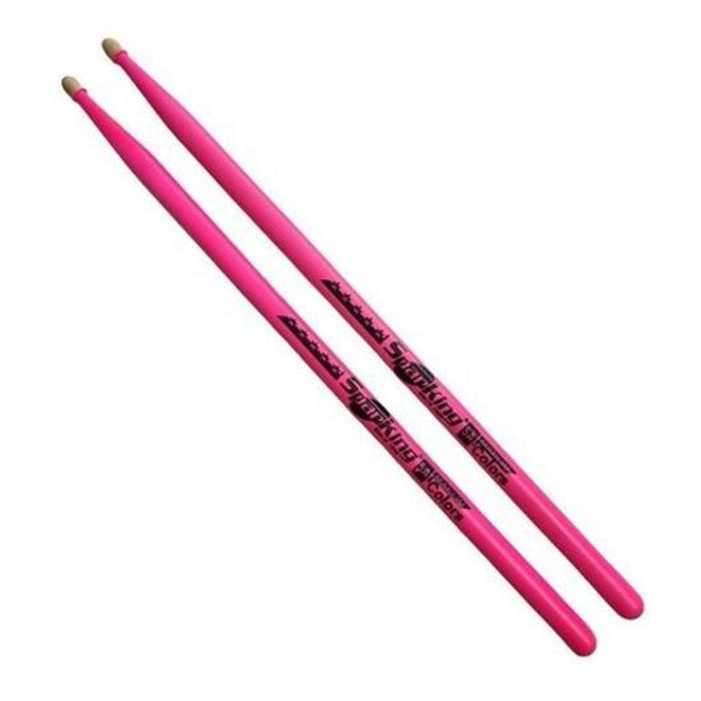 Baqueta 5A Rosa Luminosa Colors Fluorescente
