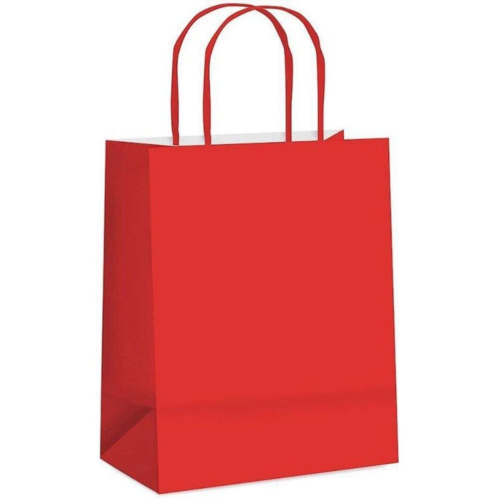 Sacola Papel para Presente Vermelha - 10 Unidades