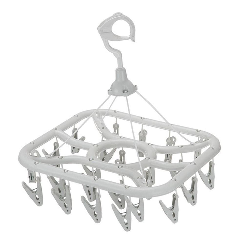 Varal De Pendurar Quadrado Com 24 Prendedores 32Cm