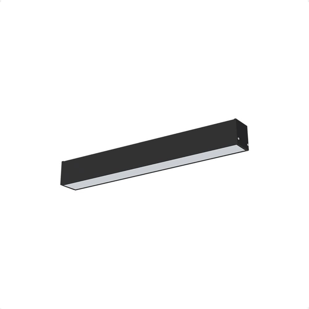 Luminária Sobrepor Taschibra Vetor Led 17W 56Cm Preta 4000K