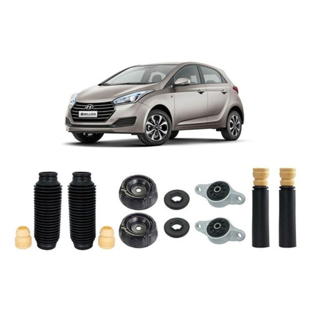Kit 4 Coxim Batente Hb20 12 2013 2014