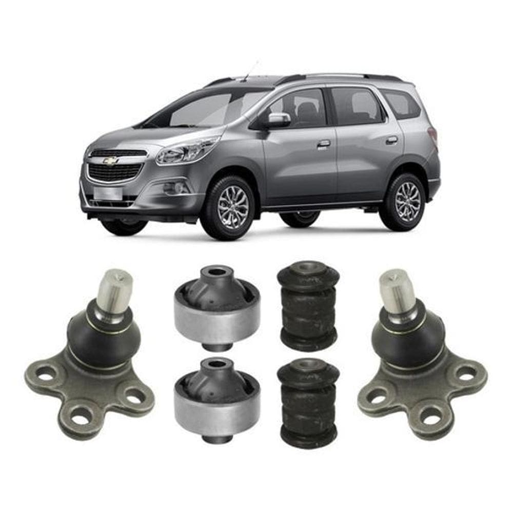 Kit Bucha + Pivô Suspensão Dianteira Gm Spin 2013 2014 2015