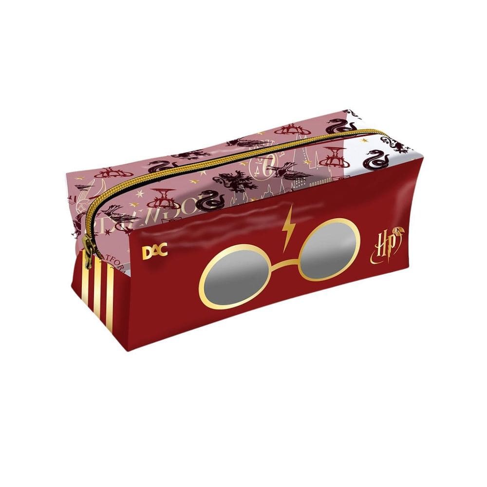 Estojo Escolar Pvc Cristal Grande Harry Potter Dac