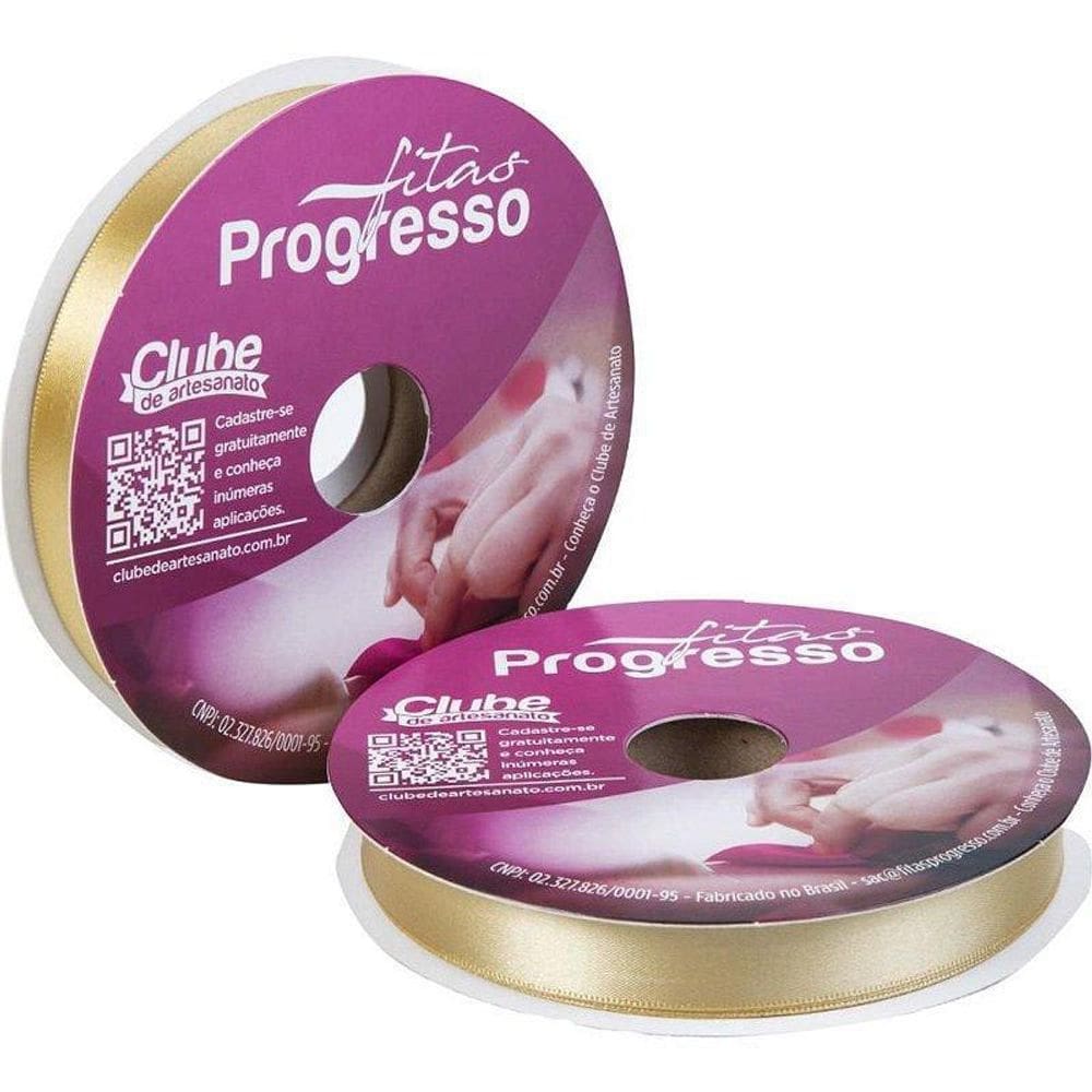 Fita De Cetim 15Mm 50M Ouro