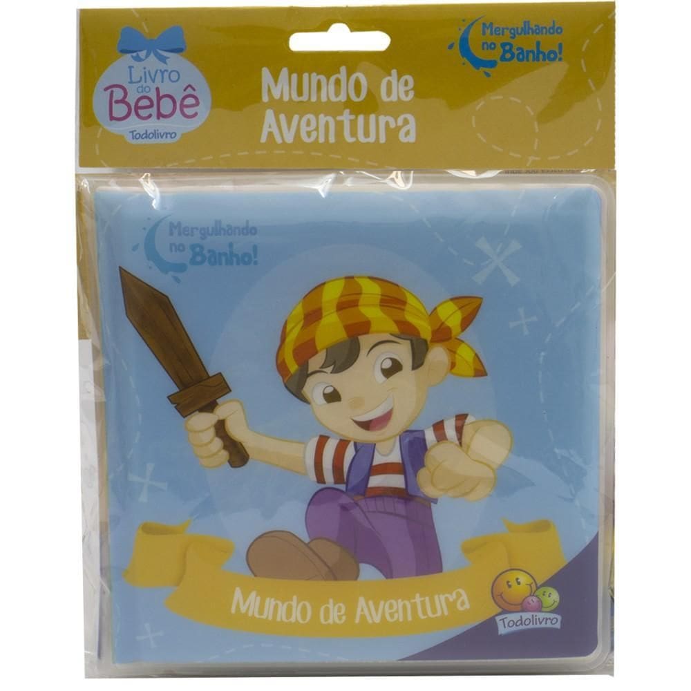 Livro Do Bebê - Mergulhando No Banho - Mundo De Aventura