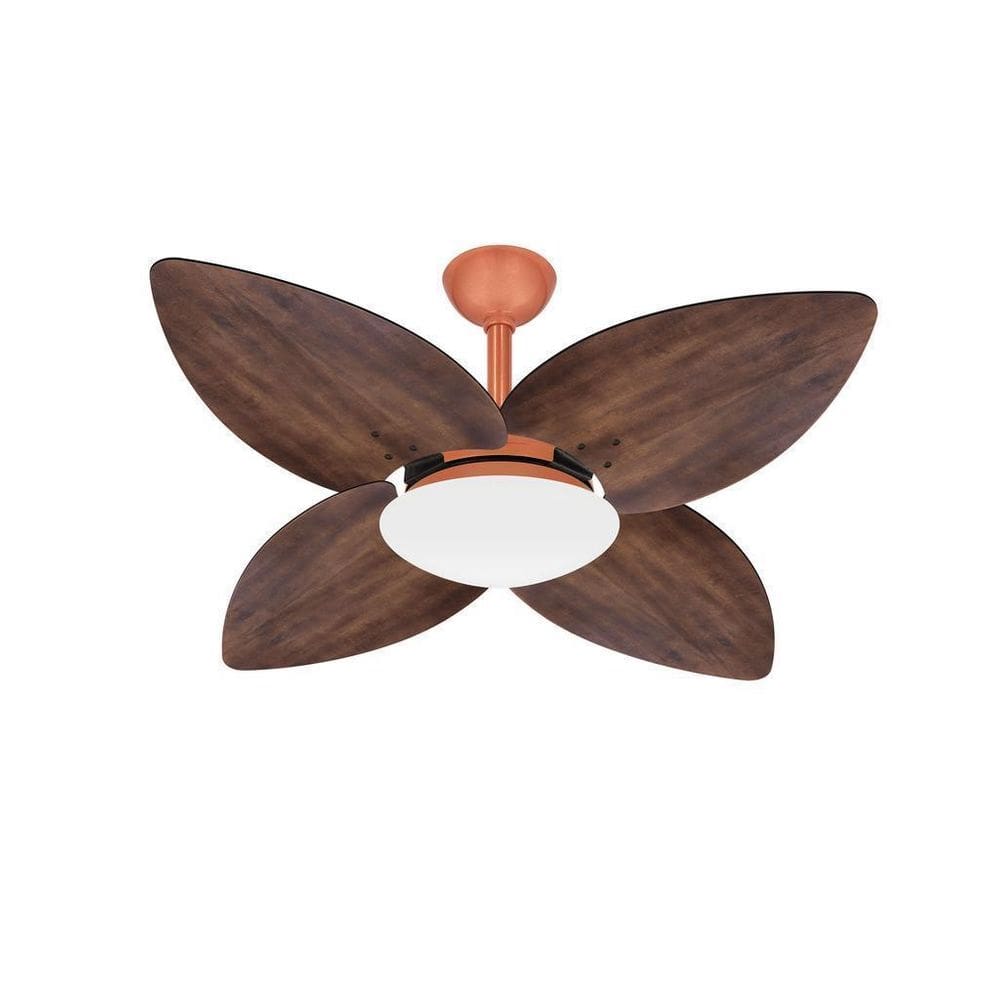 Ventilador Teto Cobre 4 Pás Imbuia Winds Turbo Ventax 110V