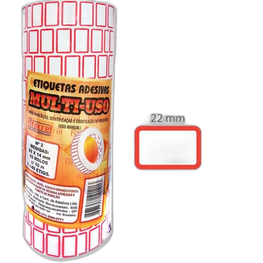 ETIQUETA PARA PRECO 22X14MM C/7140 - FITACREL com10