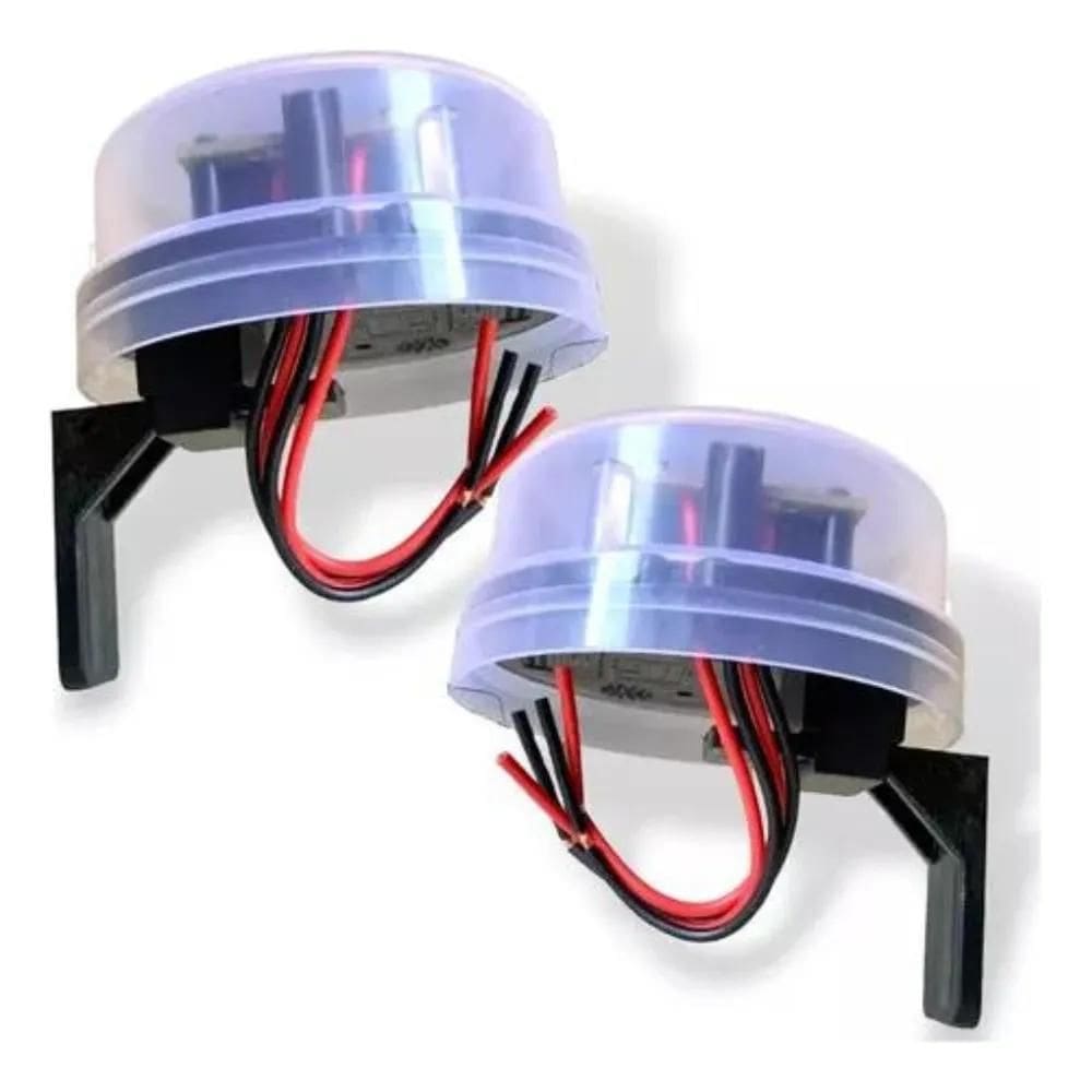 10X Kit 02 Rele Fotocelula Sensor Corujito Qr51 C/Suporte