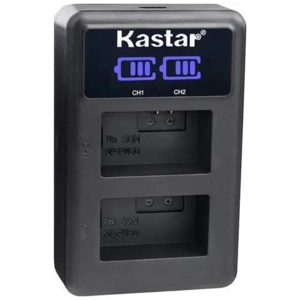 Carregador De Bateria Digital P/Sony Npfw50 Kastar Led2-Fw50