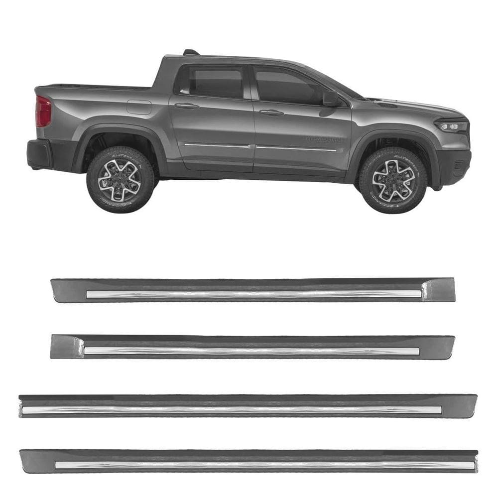 Friso Lateral Novo Rampage 2025 Cinza Sting Grey