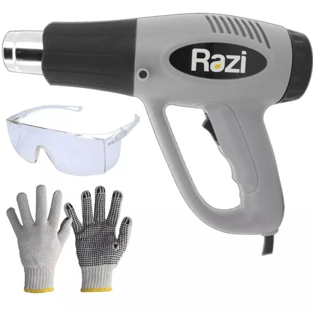 Soprador Térmico Ar Quente 1500/2000W Razi Com Óculos + Luva