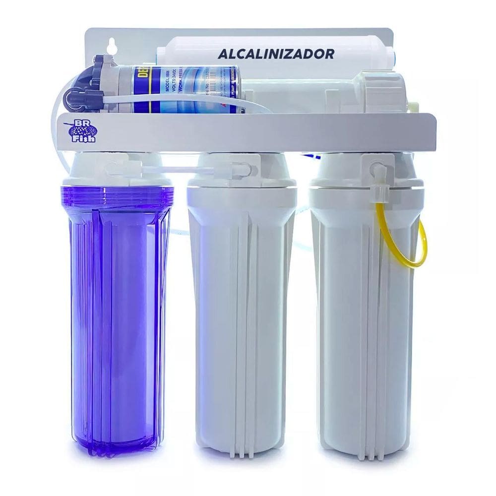 Filtro Osmose Reversa Bomba Alcalinizador Residência 100Gpd