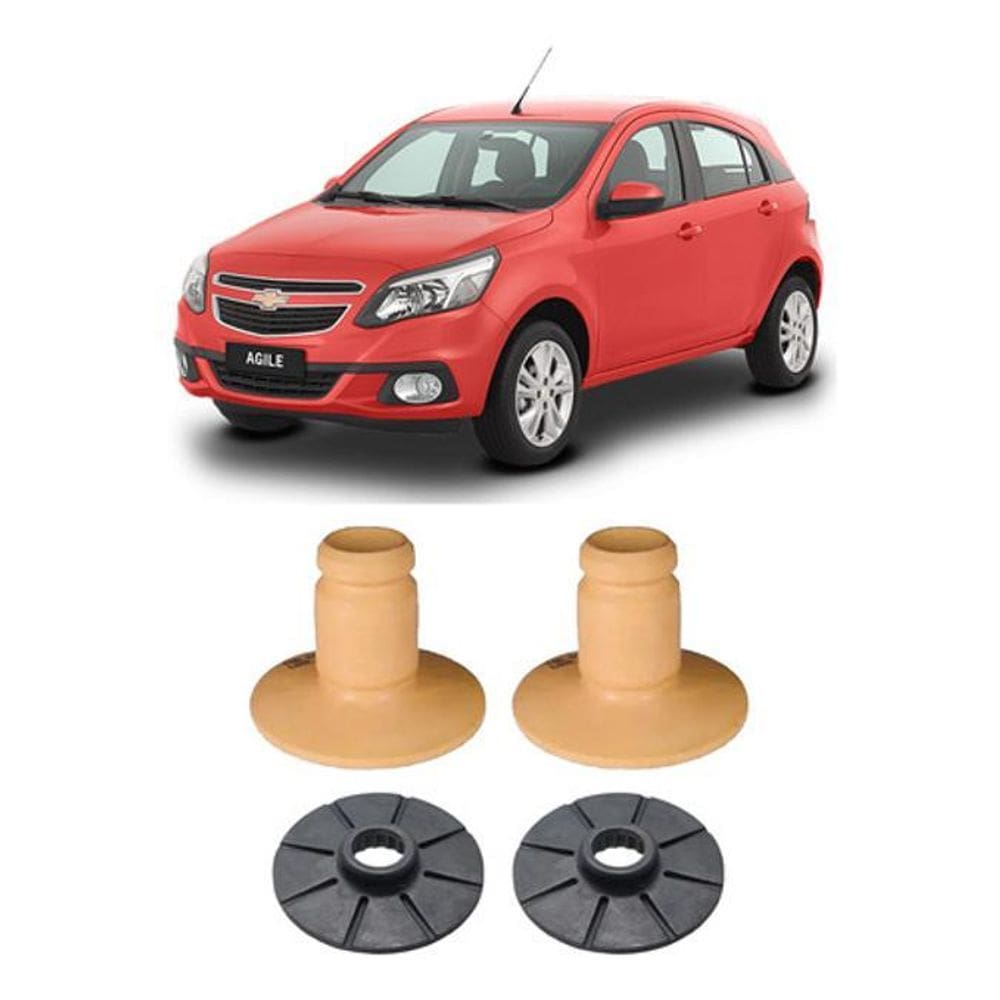 Par Batente Calço Suspensão Traseira Agile 2009 2010 2011 12