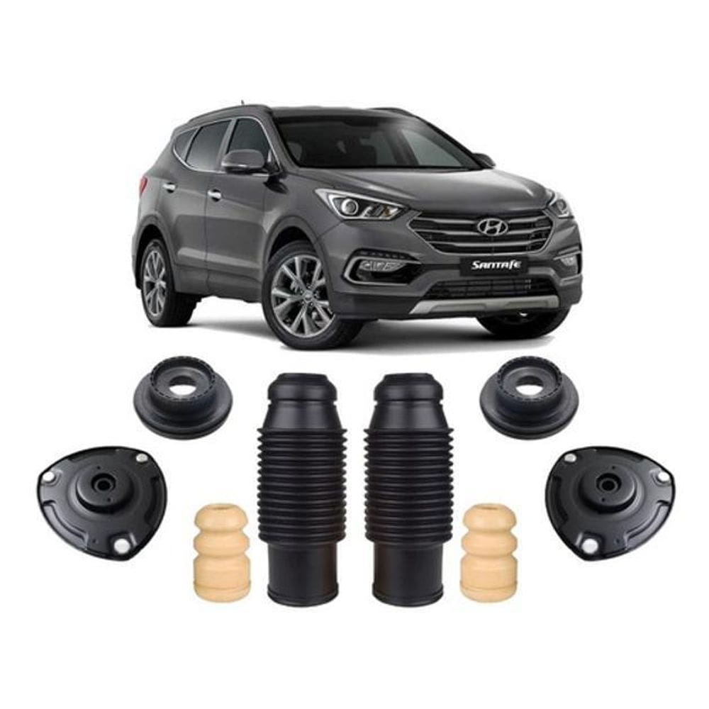 2 Kit Coxim Amortecedor Dianteiro Santa Fé 2.4 2011 2012 13