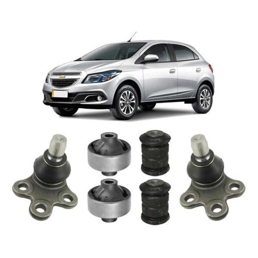 Kit 2 Pivô 4 Bucha Balança Dianteira Onix 2013 2014 2015