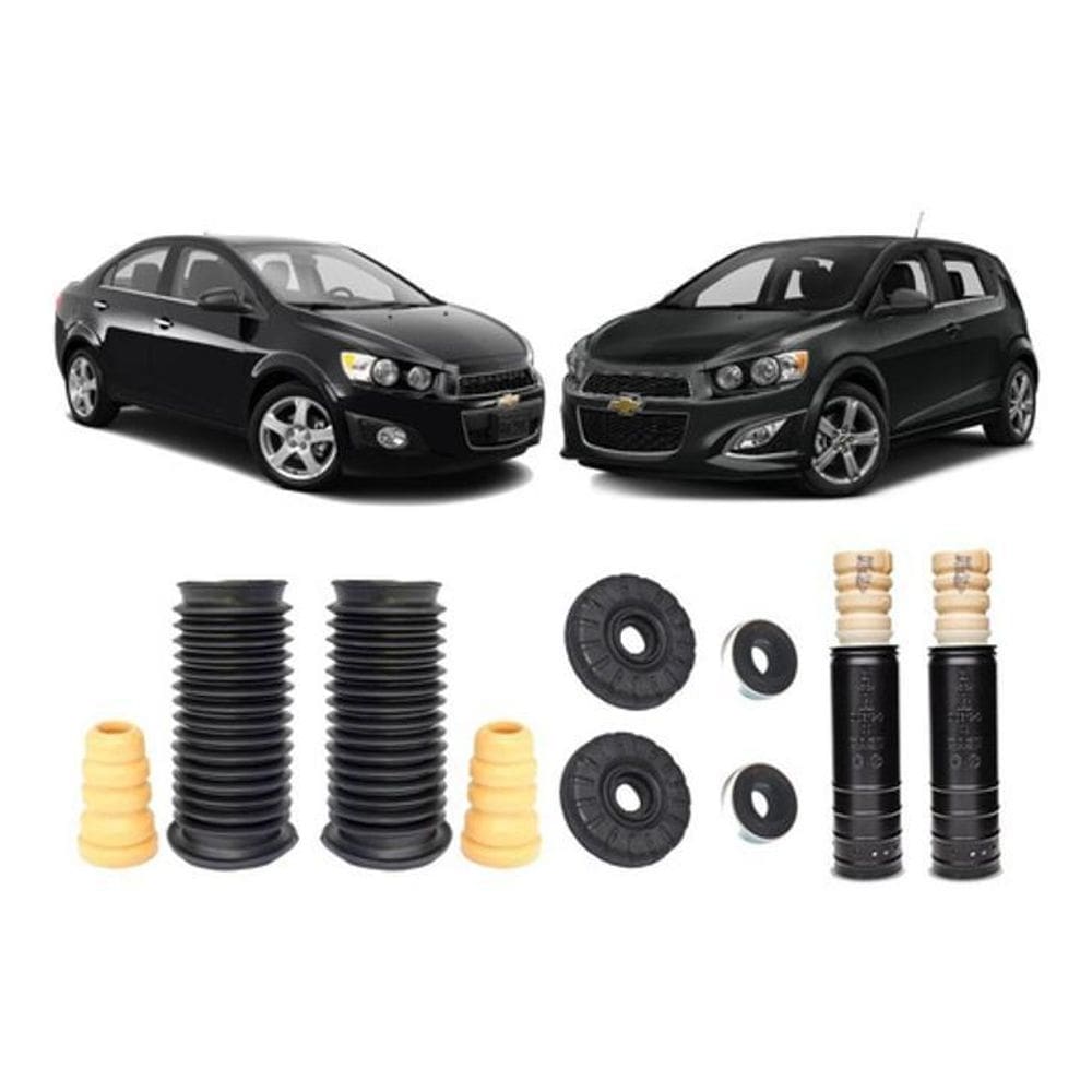Kit Batente Coxim Dianteiro Traseiro Gm Sonic 2012 2013 2014
