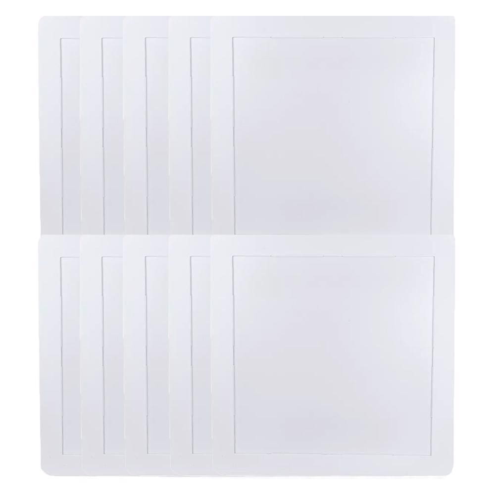 Kit 10 Luminária Plafon Led Quadrado Embutir 24W 3000K Noll