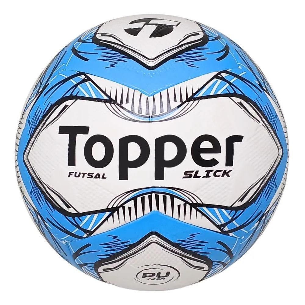 10X Bola Topper Futsal Azul E Preta