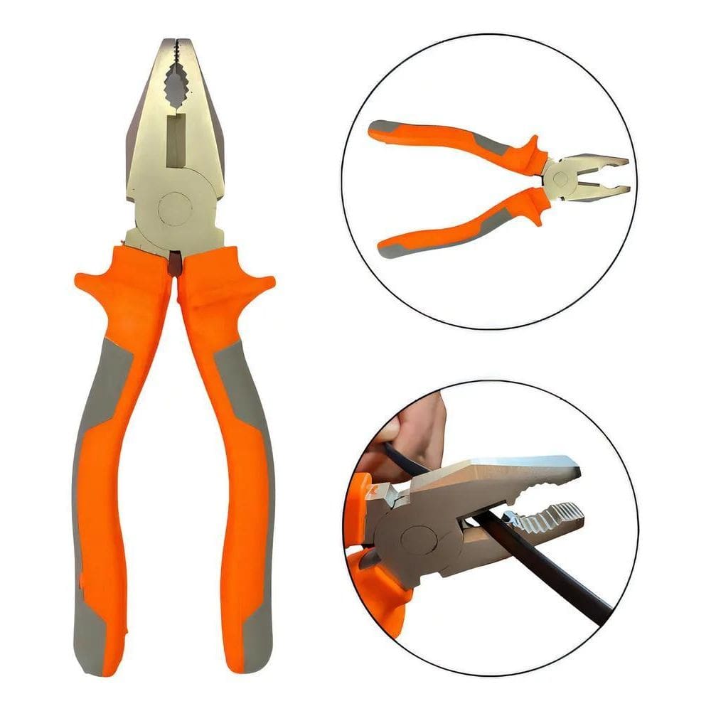 10X Alicate Universal Isolado 8 Polegadas Profissional