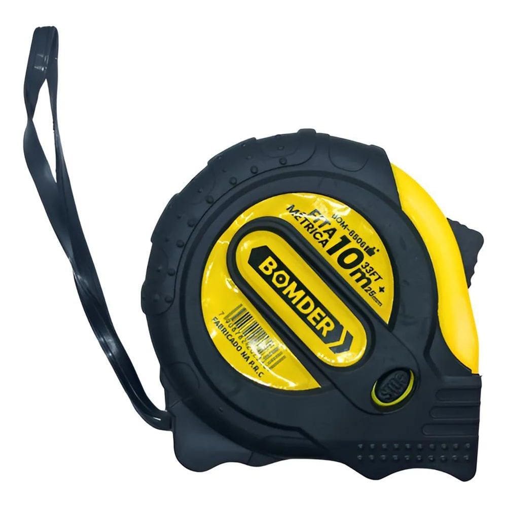 10X Trena 10 Metros 25Mm Emborracha Profissional Com Trava