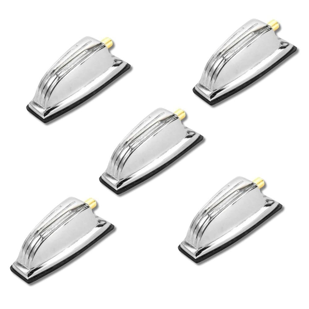 Kit 5 Canoa Para Bumbo Tom Surdo Cromo Bucha 5Mm Pinguim