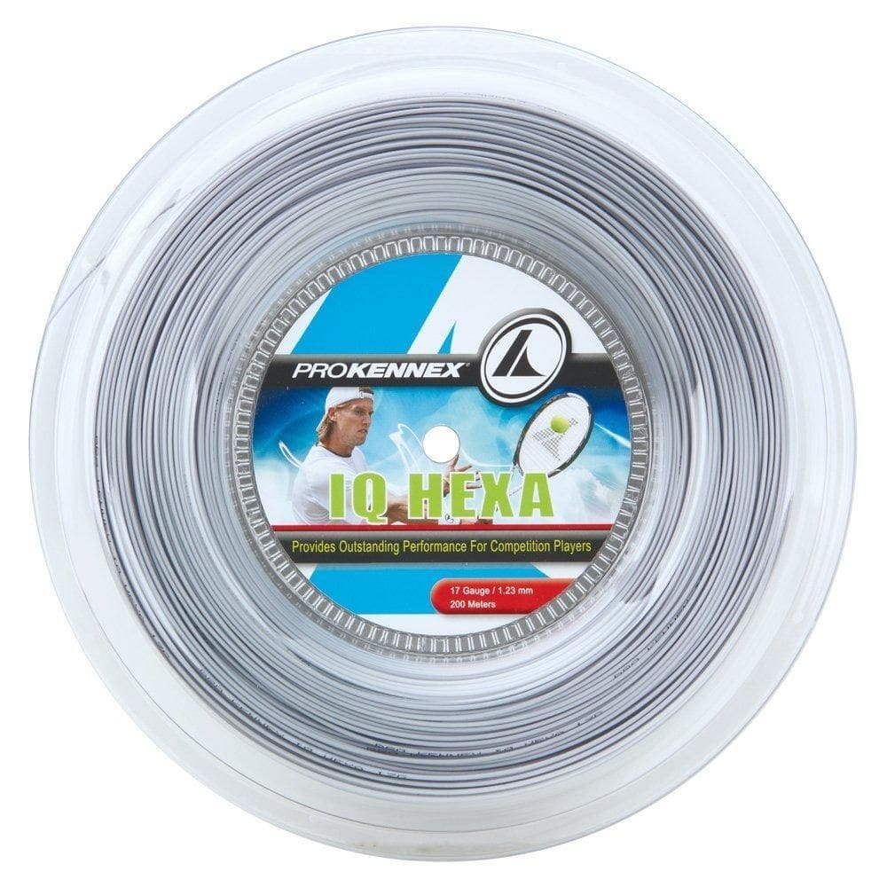 Corda Prokennex IQ Hexa 17L 1.23mm Prata Rolo 200m